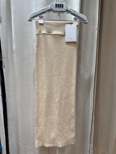 WARDROBE.NYC Cream Knit Column Skirt sz XS