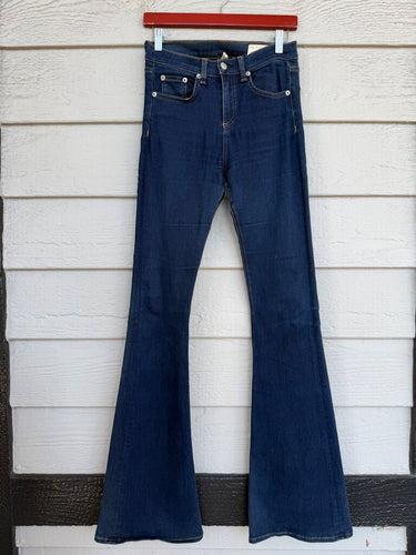 Rag & Bone Rivington Wash Flare Jeans sz 26