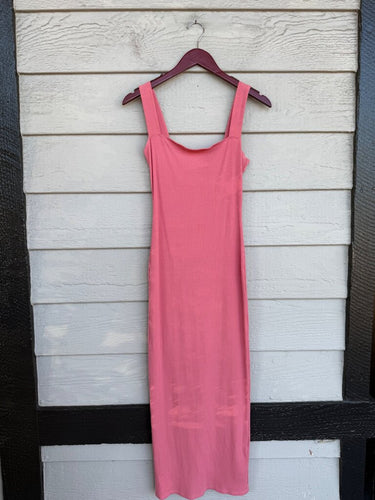 Reformation Ribbed Knit Sleeveless Midi Dress sz M