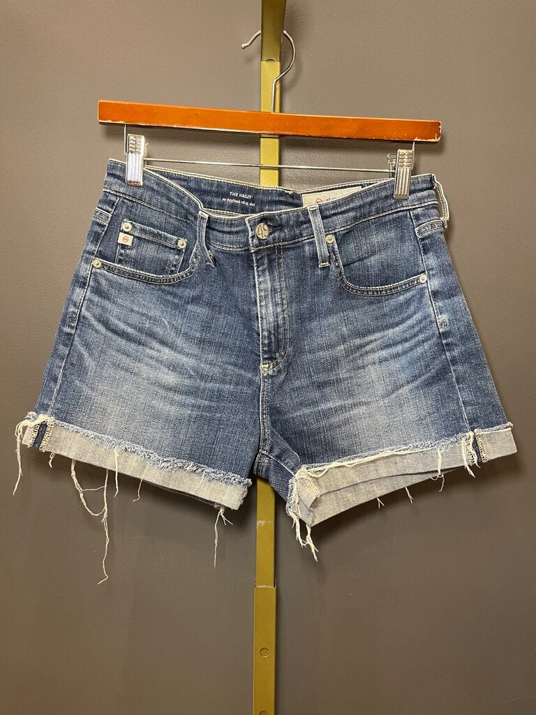 AG Adriano Goldschmied The Hailey Ex-Boyfriend Roll-Up Denim Shorts Size 28R sz 28R