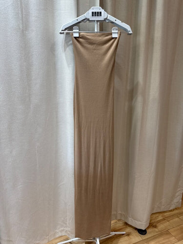 Éterne Ribbed Tube Maxi Dress in Tan - Size XS sz XS