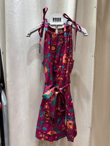 Ulla Johnson Floral Sleeveless Belted Mini Dress sz 8