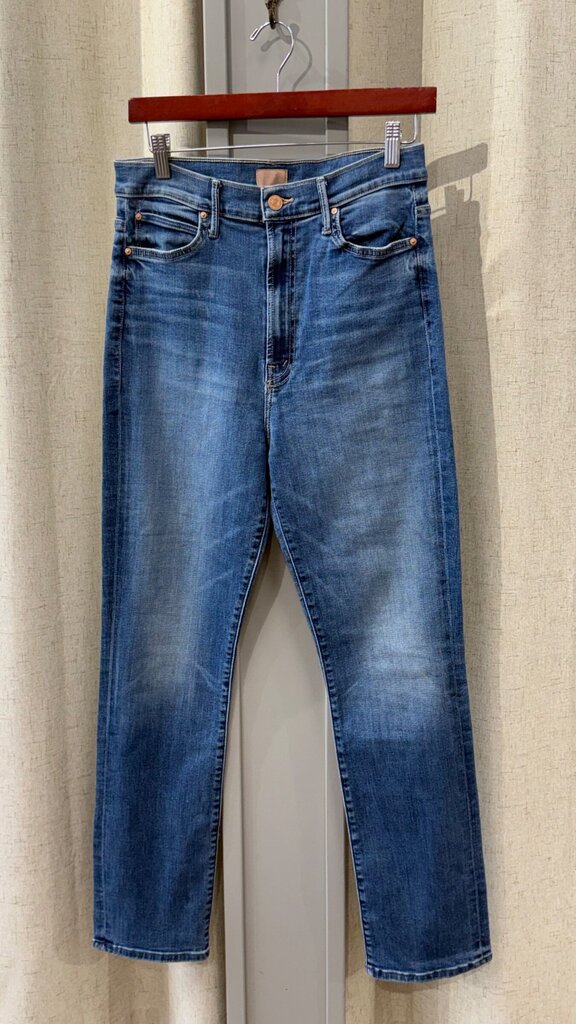 Mother Medium Wash Straight Leg Jeans sz 30
