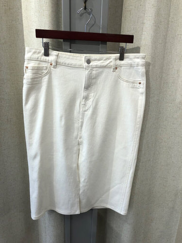 DL1961 White Denim Pencil Skirt Size 30 sz 30