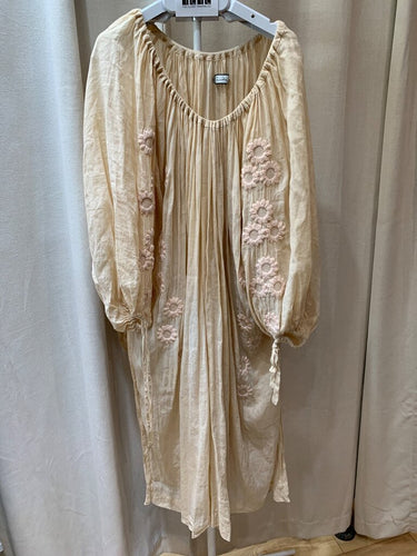 Innika Choo Embroidered Long Sleeve Smock Dress sz 2