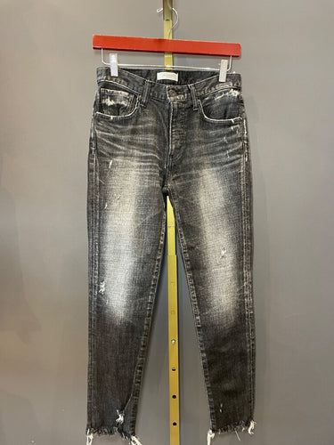 Moussy Vintage Distressed Raw-Hem Skinny Jeans sz 26
