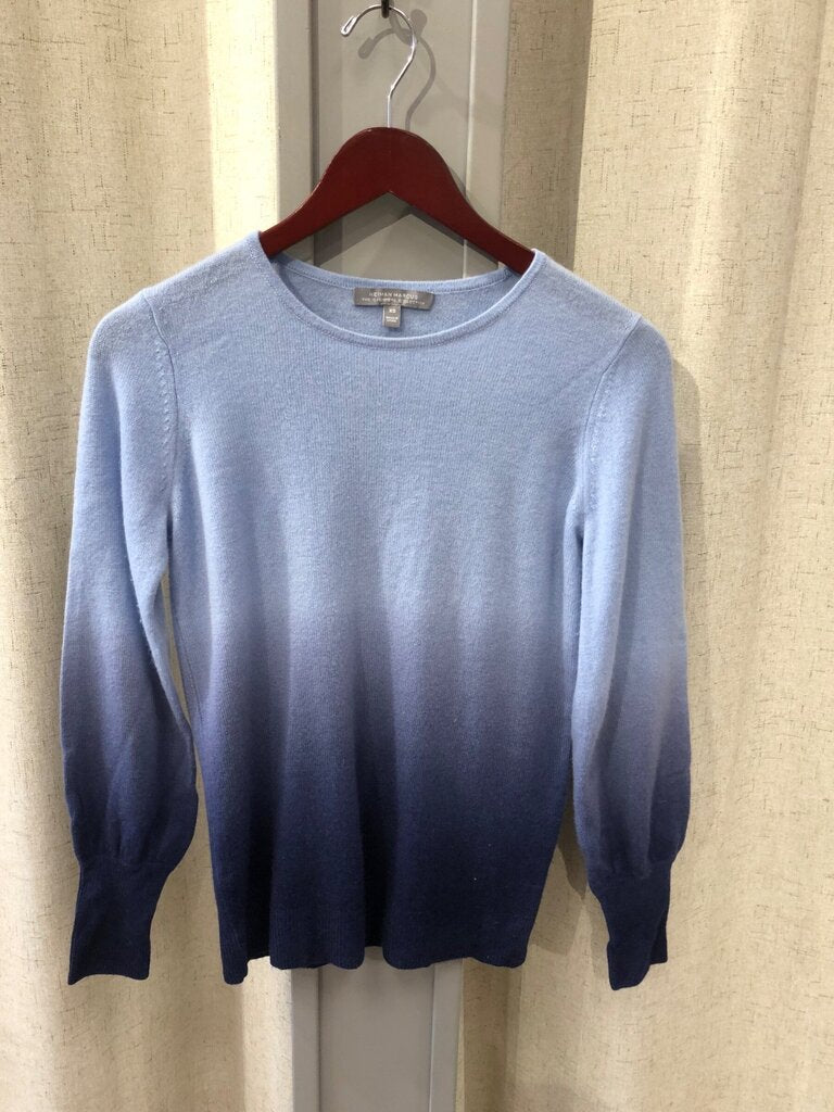Neiman Marcus Cashmere Ombre Crewneck Pullover Sweater sz XS