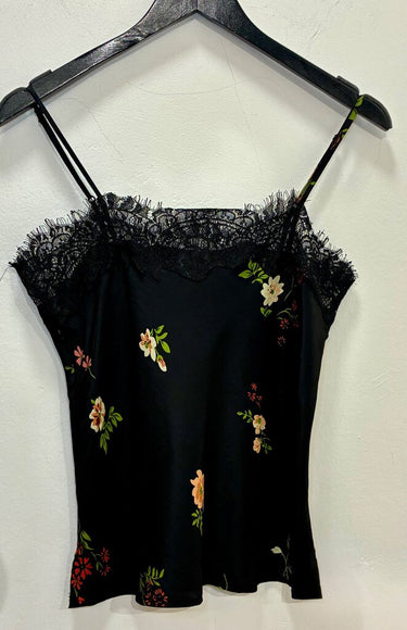 Gold Hawk Black Floral Lace Mini Dress sz S