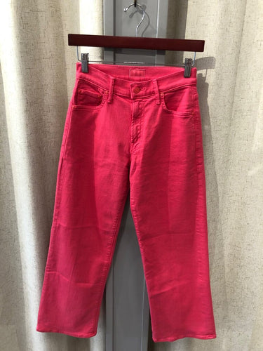 Mother Pink Straight Leg Jeans sz 24