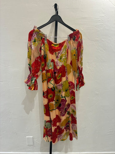 Cult Gaia Floral Silk-Blend Maxi Dress sz 0