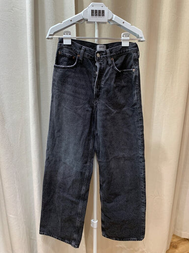 AGOLDE Washed Black Straight Leg Jeans sz 25