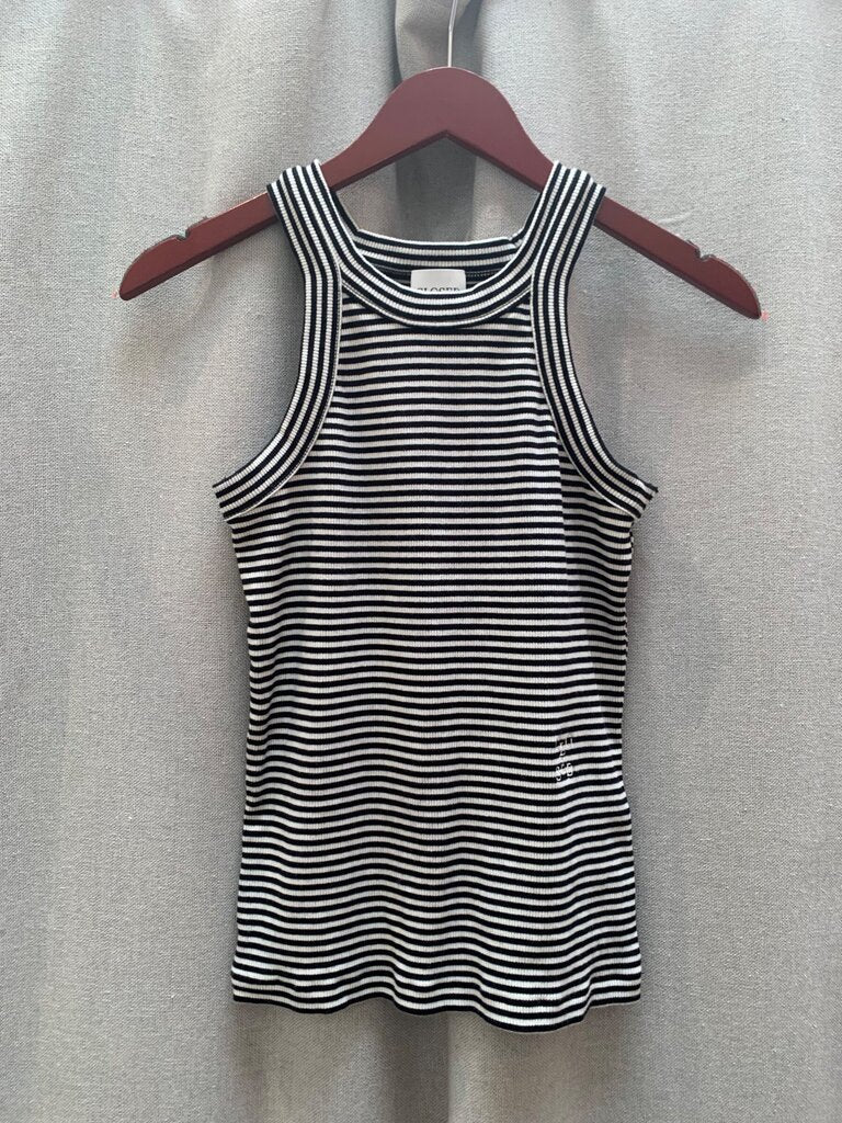 CLOSED Black and White Striped Sleeveless Knit Dress