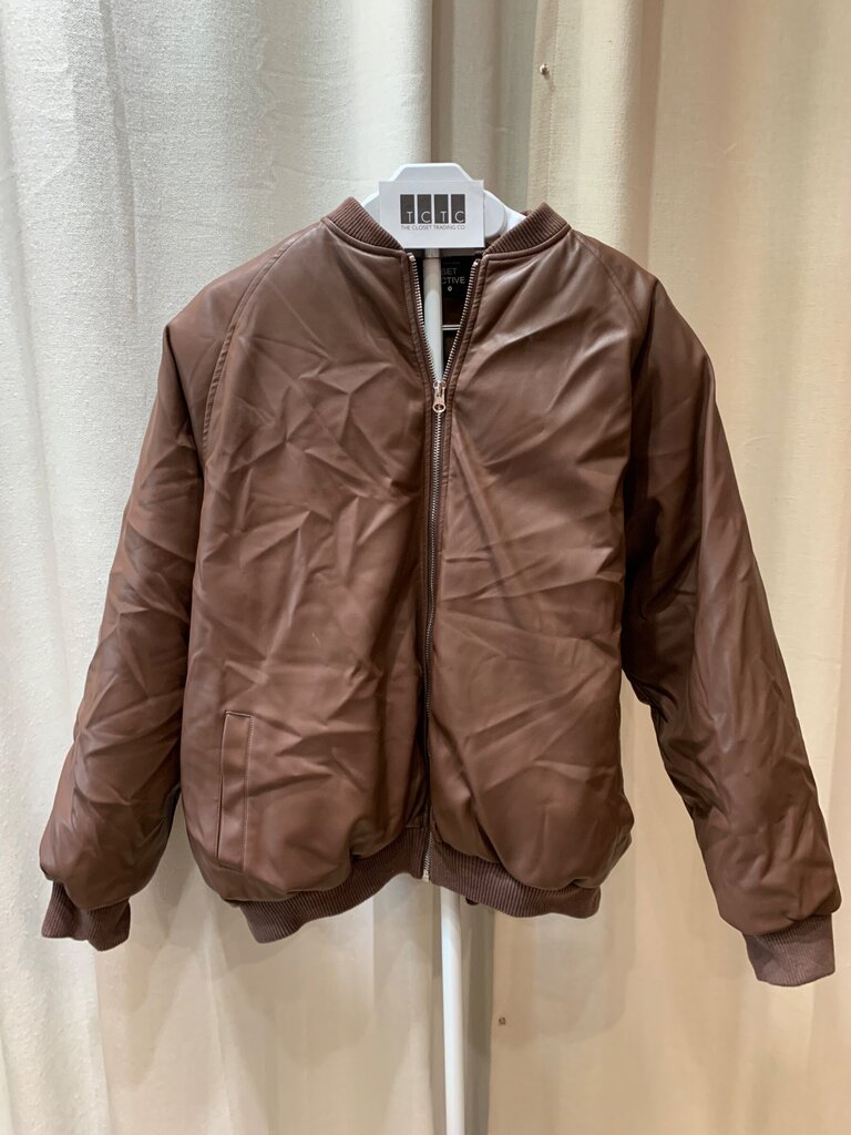 SET Active Brown Bomber Jacket sz S