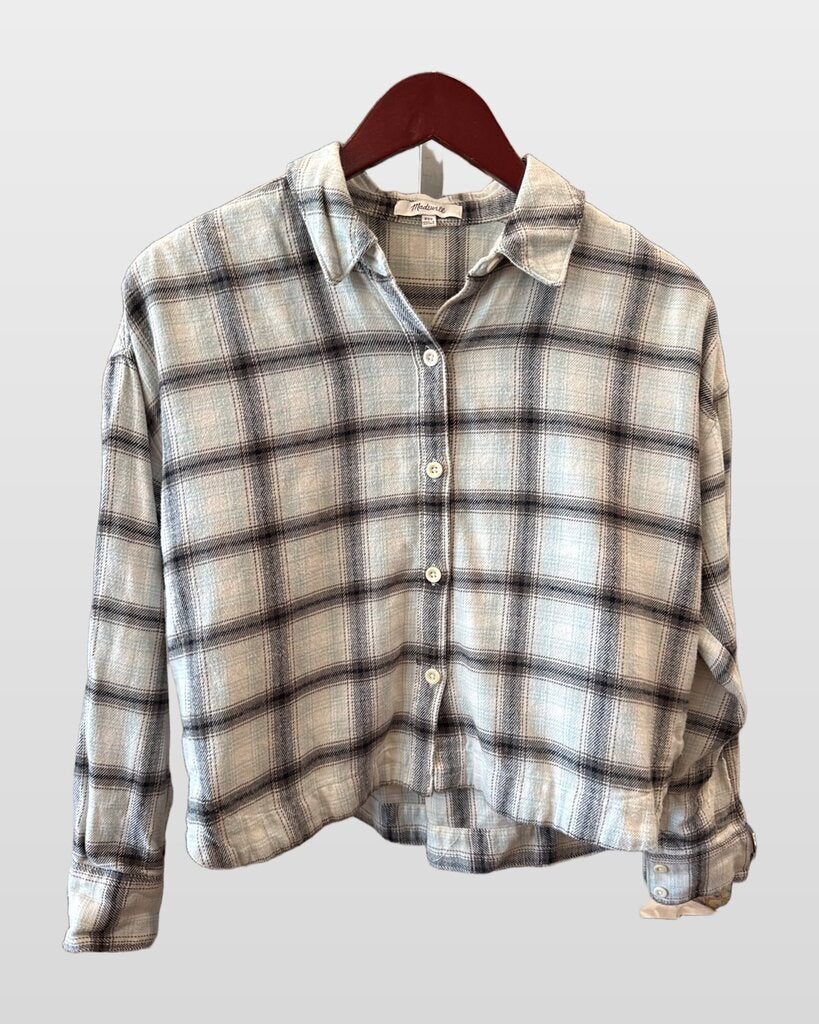 Madewell Plaid Button-Front Shirt sz XXL