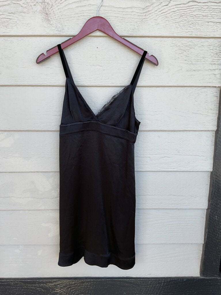 Ella Moss Black Lace-Trim Slip Dress sz XS
