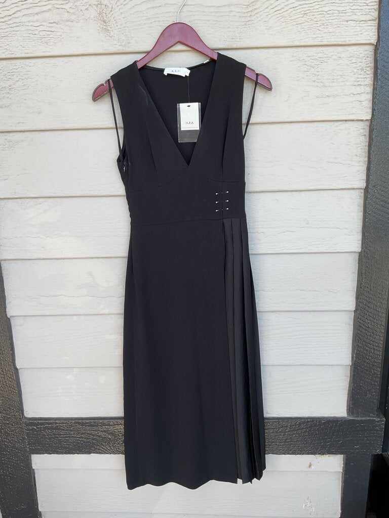 A.L.C. Black Sleeveless Midi Dress sz 0