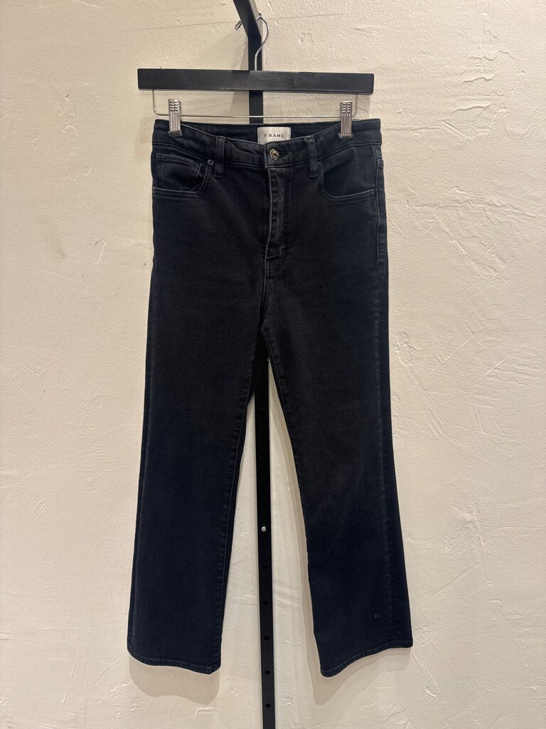 Frame Black Straight Leg Jeans sz 26
