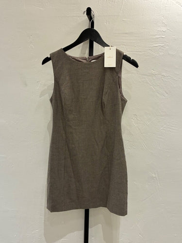 Wilfred Houndstooth Sleeveless Mini Shift Dress sz 4