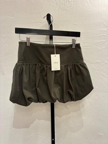 Wilfred Olive Green Bubble Mini Skirt sz S