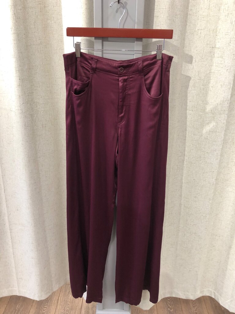 Pilcro Burgundy Wide-Leg Pants sz 29T