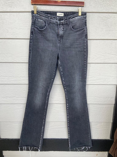 L'Agence Ruth High Rise Straight Jeans in Obsidian sz 29