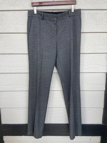 Ann Taylor Gray Plaid Tapered Dress Pants sz 8T