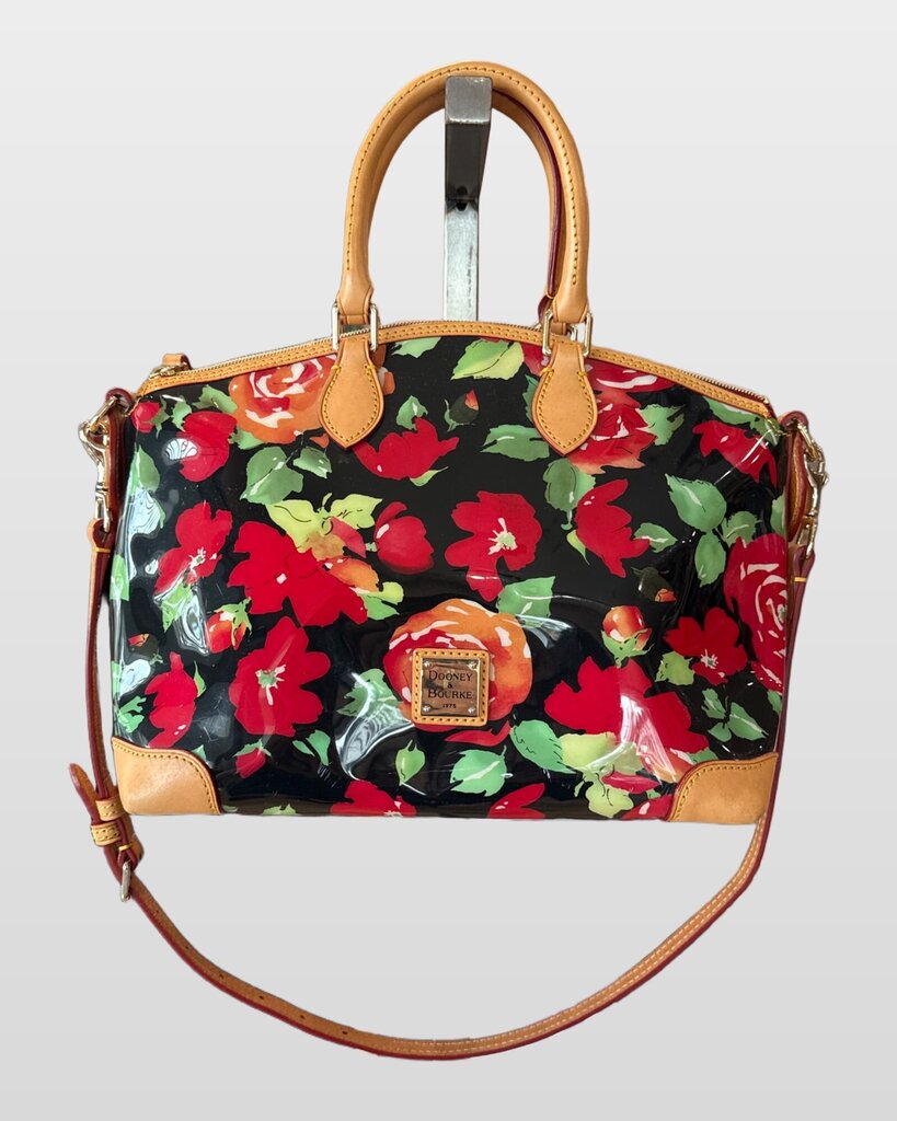 Dooney & Bourke Floral Coated Canvas Satchel Bag