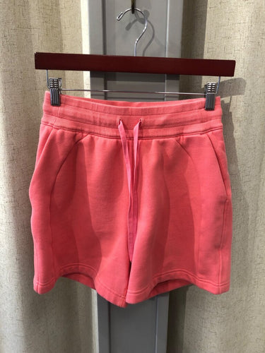 Lululemon Coral Drawstring Sweat Shorts sz 4