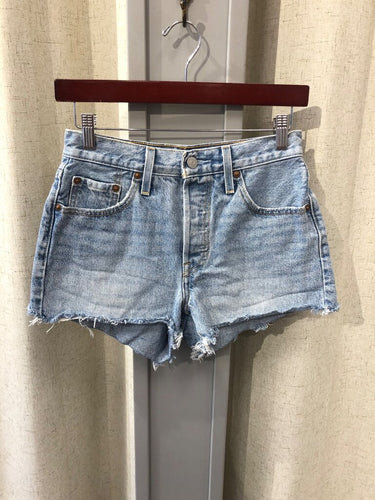 Levi's 501 Cutoff Denim Shorts Light Wash sz W25