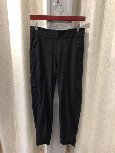 Athleta Black Cargo Lined Pants sz 4