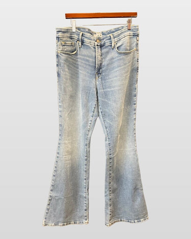 Good American Light Wash Flare Jeans sz 14 / 32