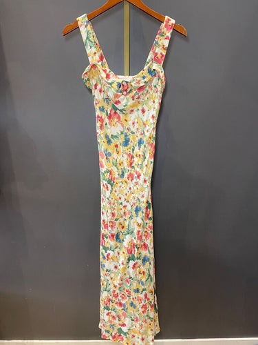 Reformation Floral Maxi Dress sz 0