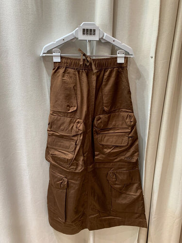 Diesel Brown Utility Cargo Midi Skirt sz 36