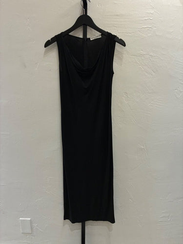 Dolce & Gabbana Black Cowl-Neck Long Dress sz 38