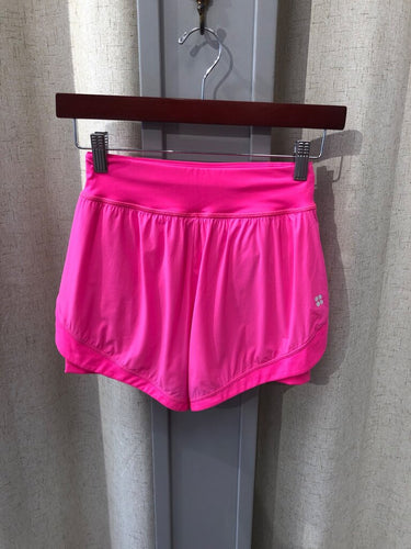 Sweaty Betty Neon Pink Running Shorts sz 2