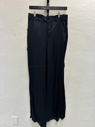 Acne Studios Black Wide-Leg Trousers sz 34