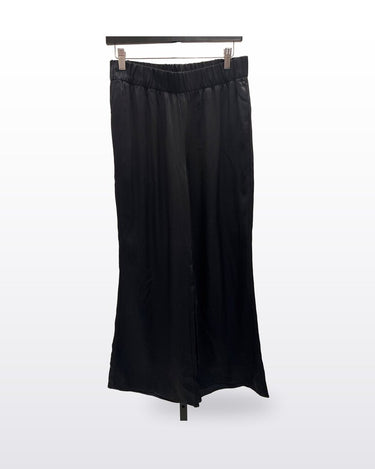 J.Crew Black Satin Wide Leg Pants sz 6