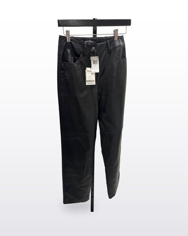 Generation Love Black Faux Leather Tapered Pants sz 0