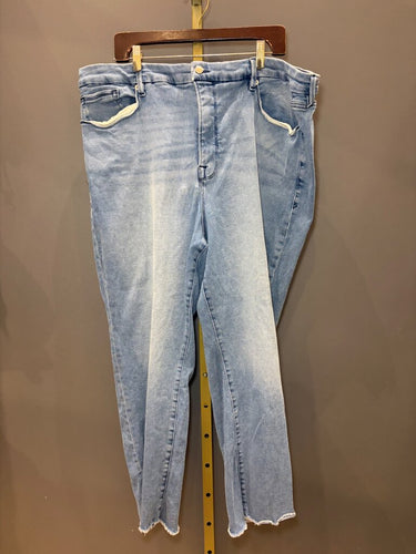 Good American Light-Wash Straight-Leg Jeans sz 26