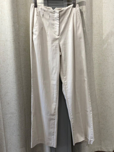 Zara Off-White Wide Leg Trousers sz S