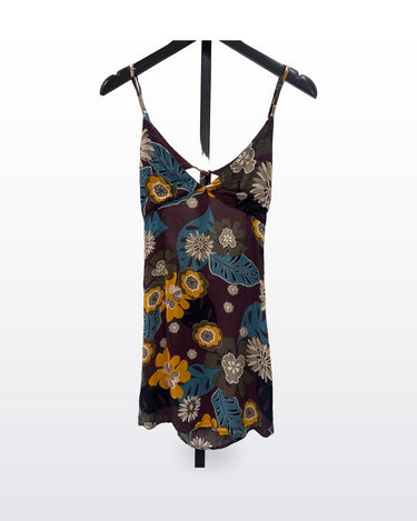 Olivaceous Floral Spaghetti Strap Mini Dress sz M