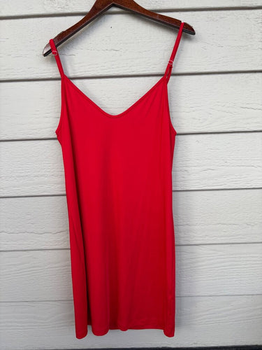Alexis Red Spaghetti Strap Mini Slip Dress Size M sz M