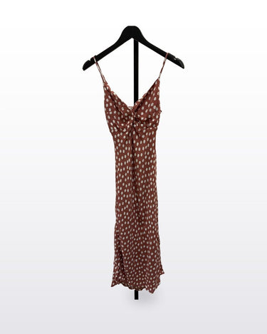 Abercrombie & Fitch Polka Dot Midi Slip Dress sz XS