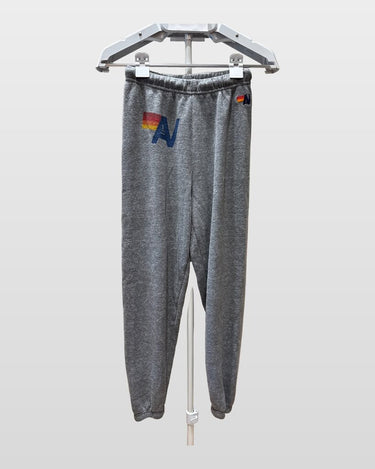 Aviator Nation Heather Grey Logo Sweatpants Joggers sz XS