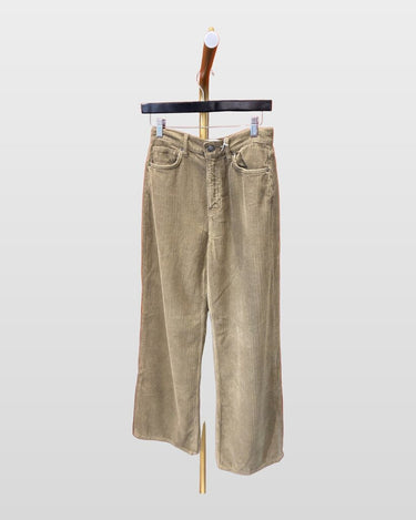 Reformation Cary High Rise Slouchy Wide Leg Corduroy Pants sz 25