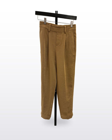 Vince Camel Tapered Leg Elastic-Waist Trousers sz XXS