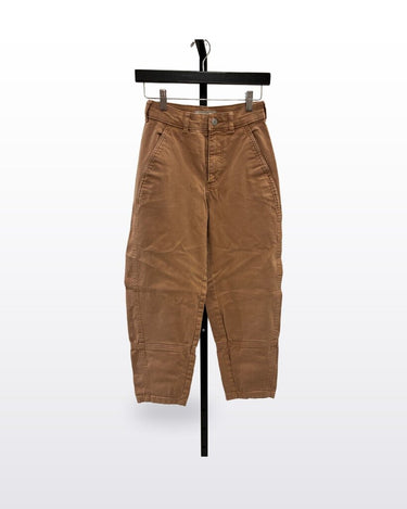 Everlane Tan Organic Cotton Utility Arc Crop Pants sz 00