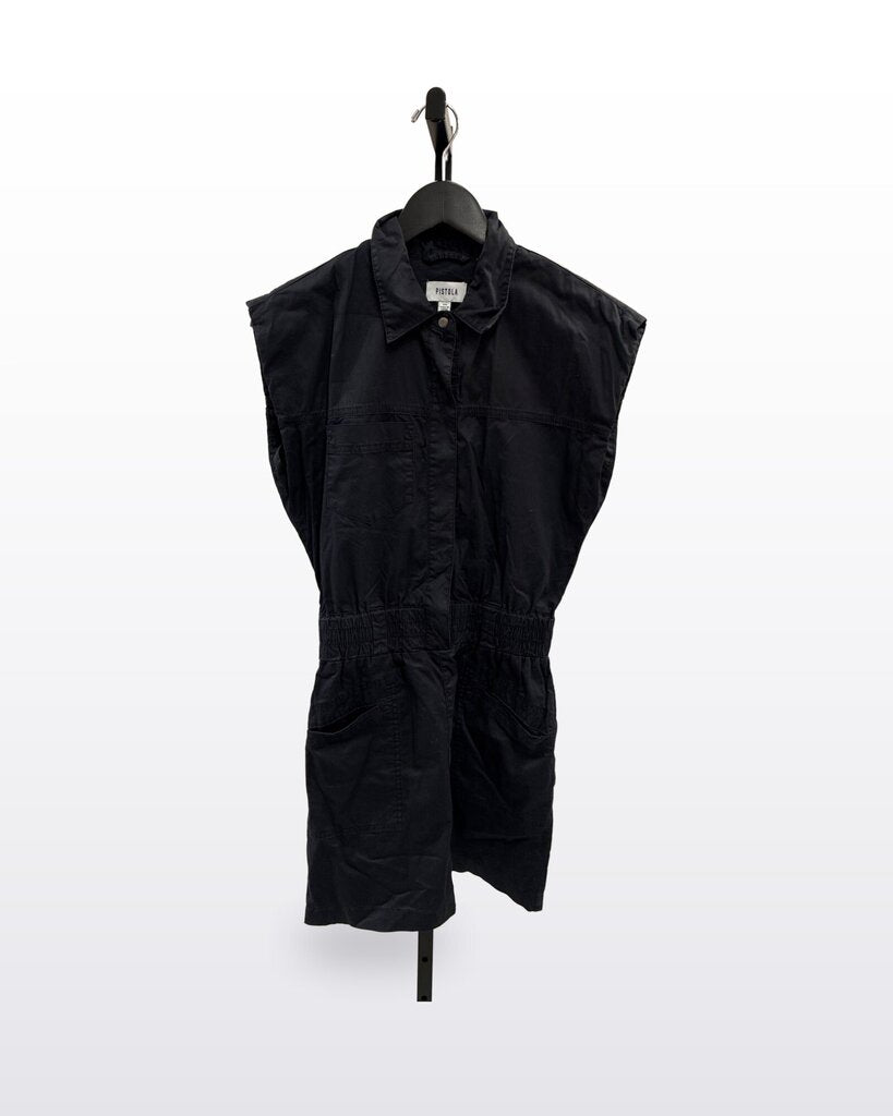 Pistola Black Sleeveless Utility Romper sz XS