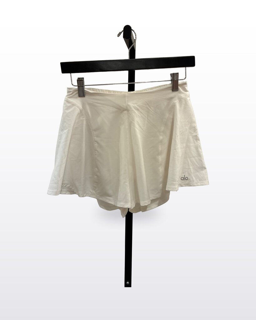 Alo Yoga White Athletic Tennis Skort sz Est S
