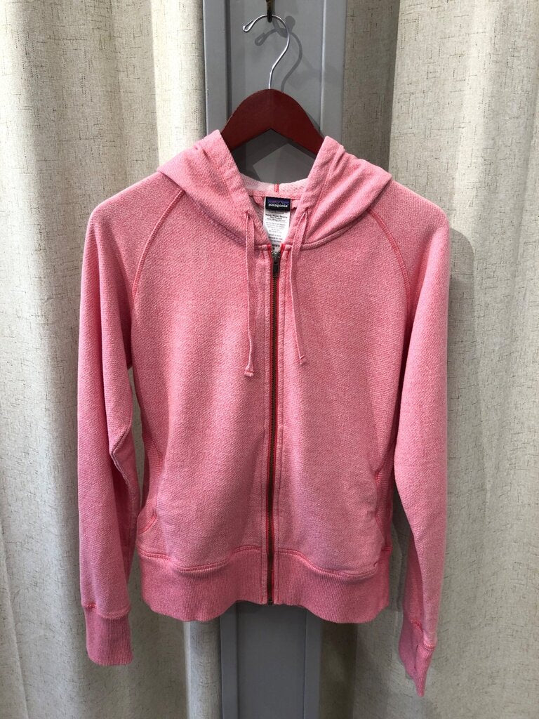 Patagonia Women's Pink Zip-Up Hoodie sz M